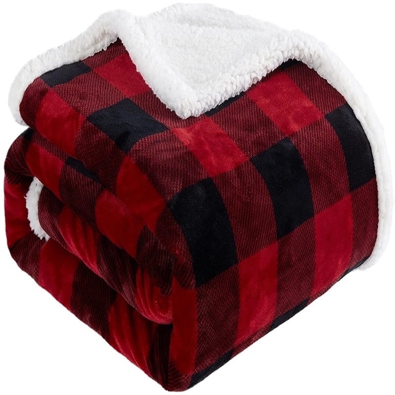 Vintage Style Plaid Polyester Throw Blanket|Home & Living - Blankets & Throws
