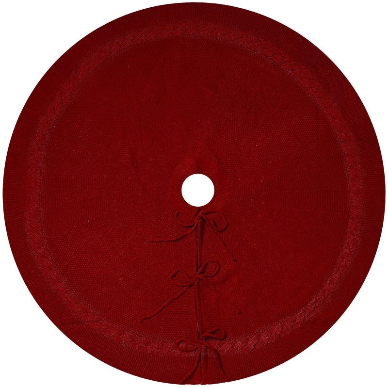 Christmas Minimalist Classic Solid Color Polyester Tree Skirt for Holiday Decor|Home Decor & Holiday Decorations