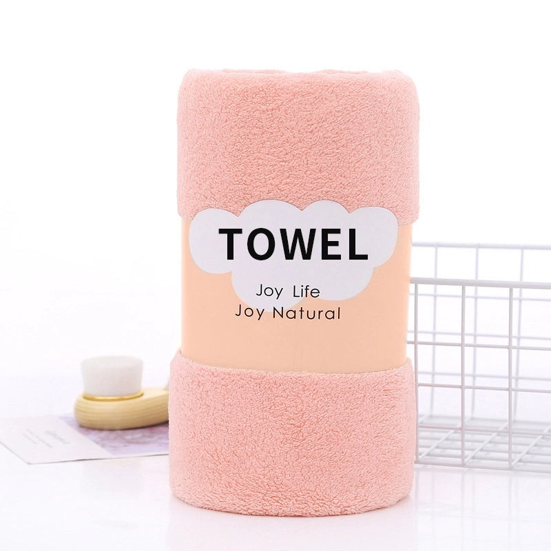 Soft Coral Fleece Bath Towel for Adults | Quick-Dry Thick Large Absorbent Bath & Beach Wrap Towel | Home Textile