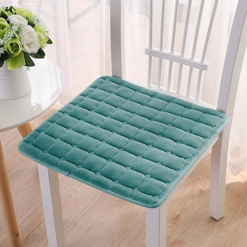 Cozy Winter Flannel Padded Non-slip Plush Chair Cushion for Office Car Sofa Restaurant Seating|Home & Living Cushions