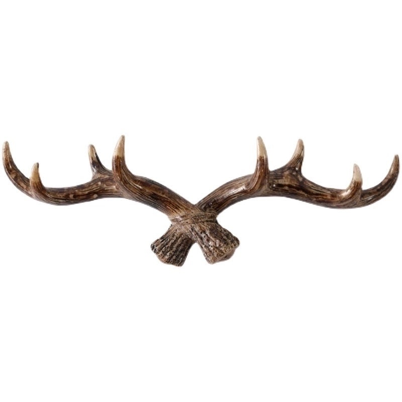 Vintage-Inspired Resin Antler Hooks for Wall | Home Decor & Organization