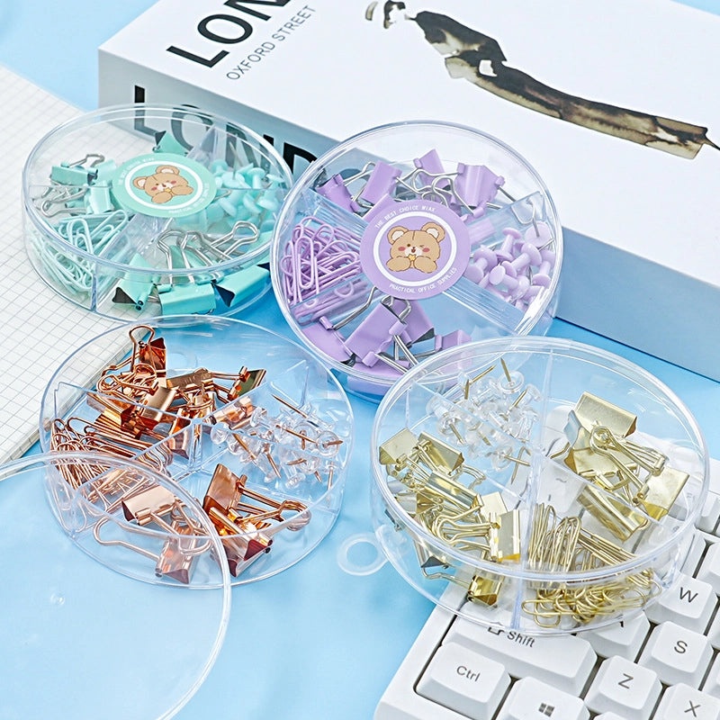 Minimalist Solid Color Metal Paper Clip Long Tail Casual Hair Accessory|Hair Accessories