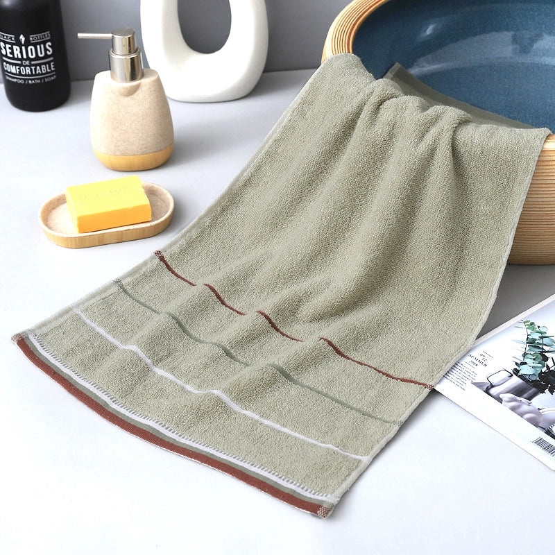 Thickened Cotton and Coral Fleece Face Towel Absorbent Soft Embroidered Logo Personalized Gift|Home & Living Towels