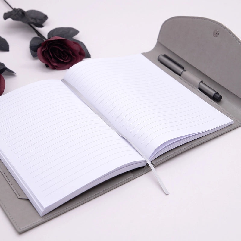 Solid Color PU Leather Business Notebook for Back to School | Stationery & Office Supplies