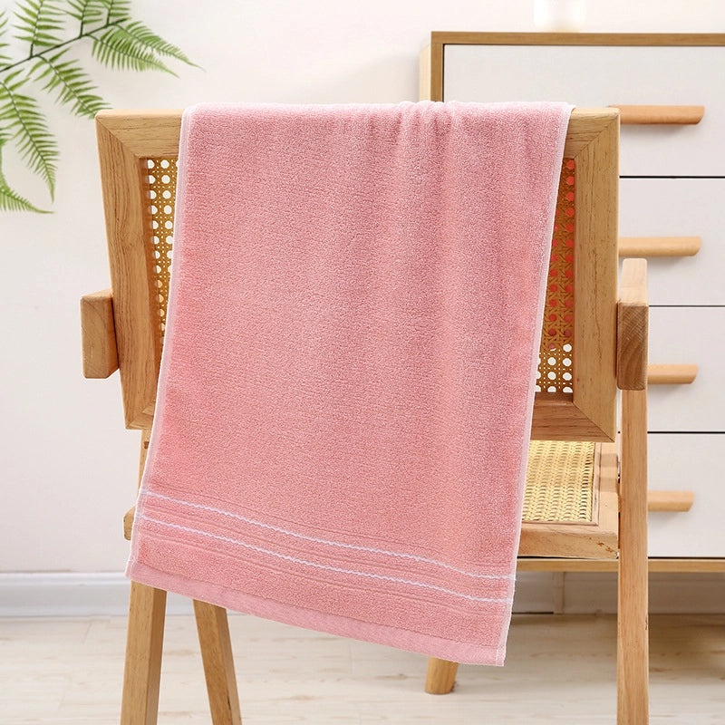 Pure Cotton Thickened Adult Face Towel with Watergrain Texture and Embroidered Logo|Home & Living Towels