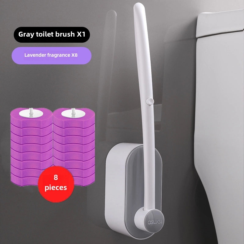 Disposable Long Handle Toilet Brush Set with Replaceable Heads for Household Deep Cleaning|Home Cleaning Supplies