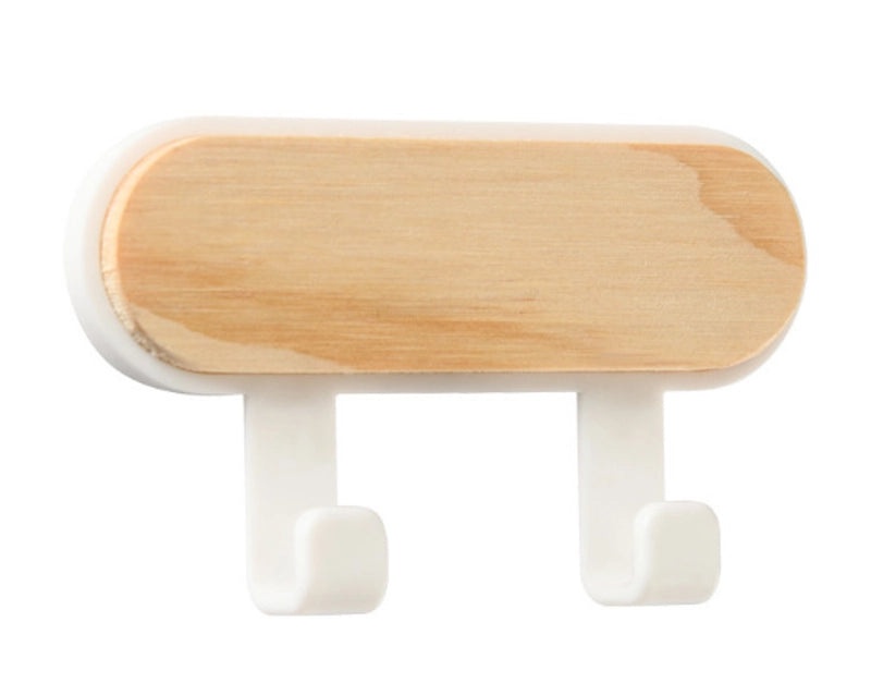 Light Uncle Japanese Style Solid Wood Wall Hook No Punch Creative Clothes Bag Hanger|Home Decor & Storage