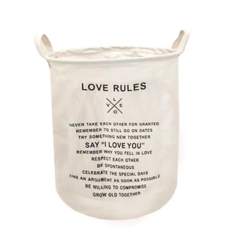 Minimalist Animal Letter Plaid Cotton Linen Storage Basket Organizer|Home Storage & Organization