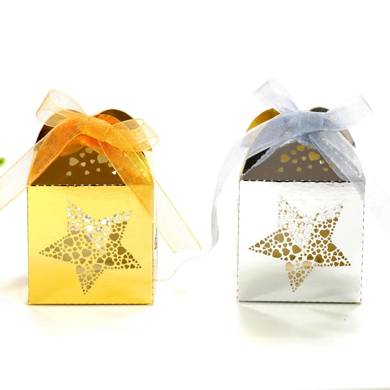 Valentine's Day Star Solid Color Paper Wrapping Supplies 50 PCS Package|Gift Wrap & Packaging