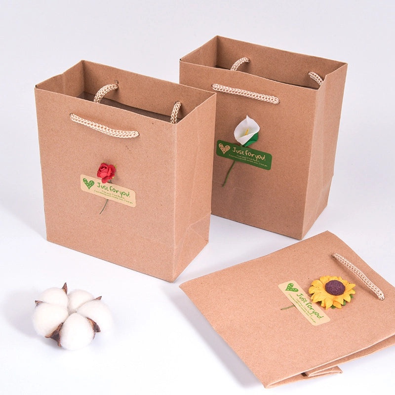Retro Kraft Paper Jewelry Gift Bag | Jewelry Packaging