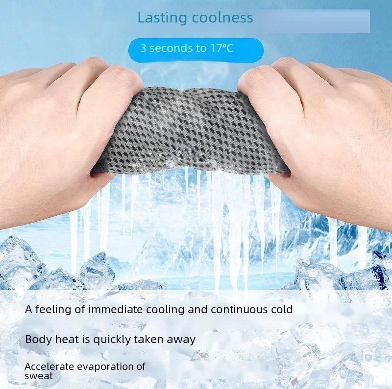 Cooling Hooded U-Shaped Quick-Dry Towel for Beach Gym Camping Sun Protection | Sports Accessories