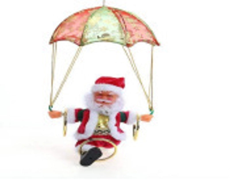 Christmas Fiber Optic Climbing Ladder Red White Double and Single with Santa Deer and Sleigh Decorations|Holiday Decorations