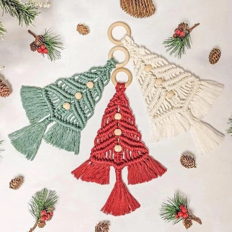 DIY Christmas Tree Kit Cotton Rope Woven Handmade Craft Material Package In Stock|Handmade Crafts & DIY Kits