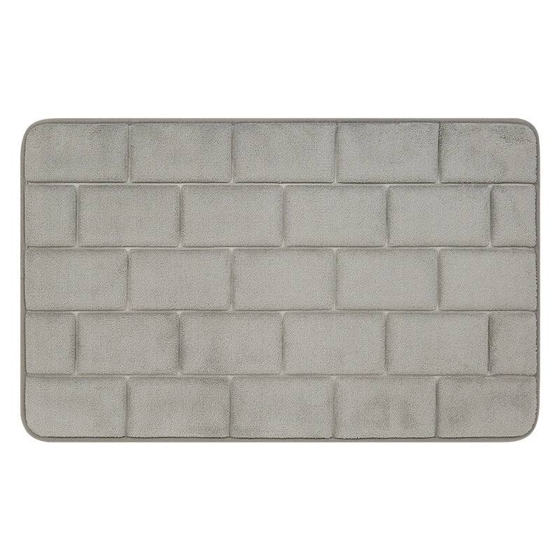 Quick-Dry Memory Sponge Bath Mat Non-Slip Water Absorbent Floor Rug for Bedroom Kitchen Bathroom|Home Decor & Flooring