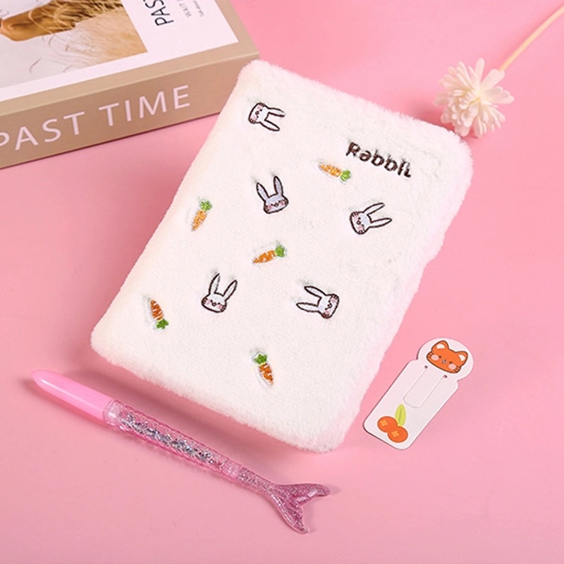 Cute Animal Plush Notebook for School Learning | Stationery & School Supplies
