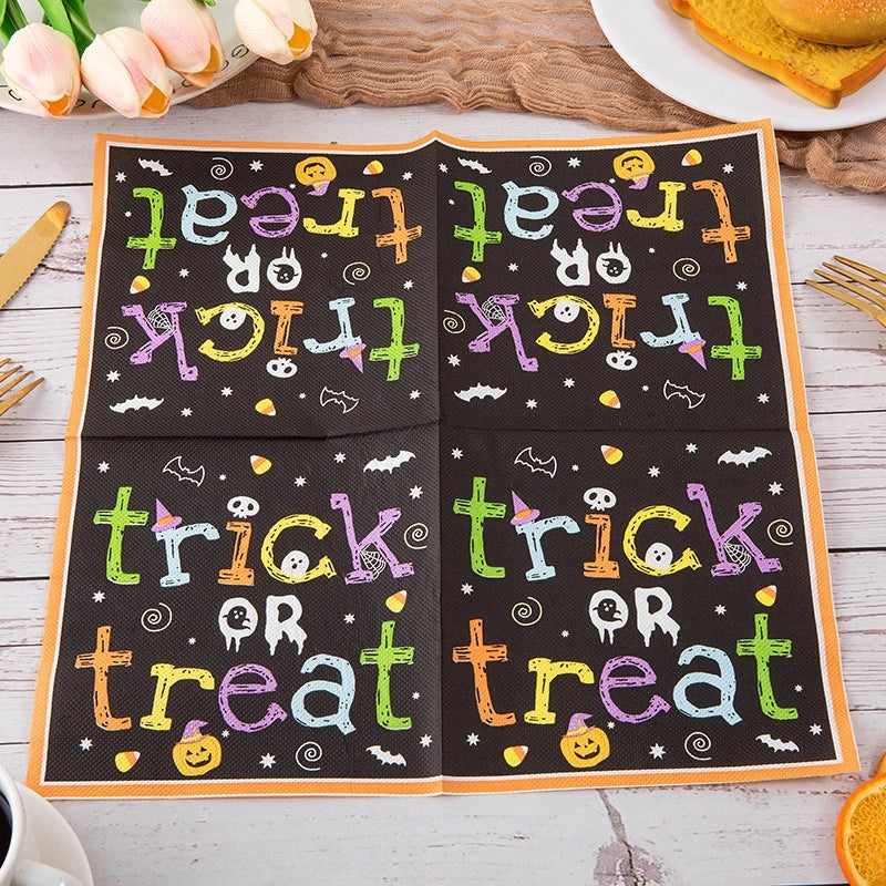 Halloween Pumpkin Skull Letter Wood Pulp Decor|Home Decor & Seasonal Decorations