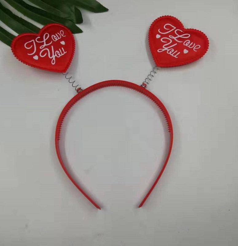 Red Heart Love Hairband 3D Valentine's Day Headband Festive Hair Accessories | Hair Accessories