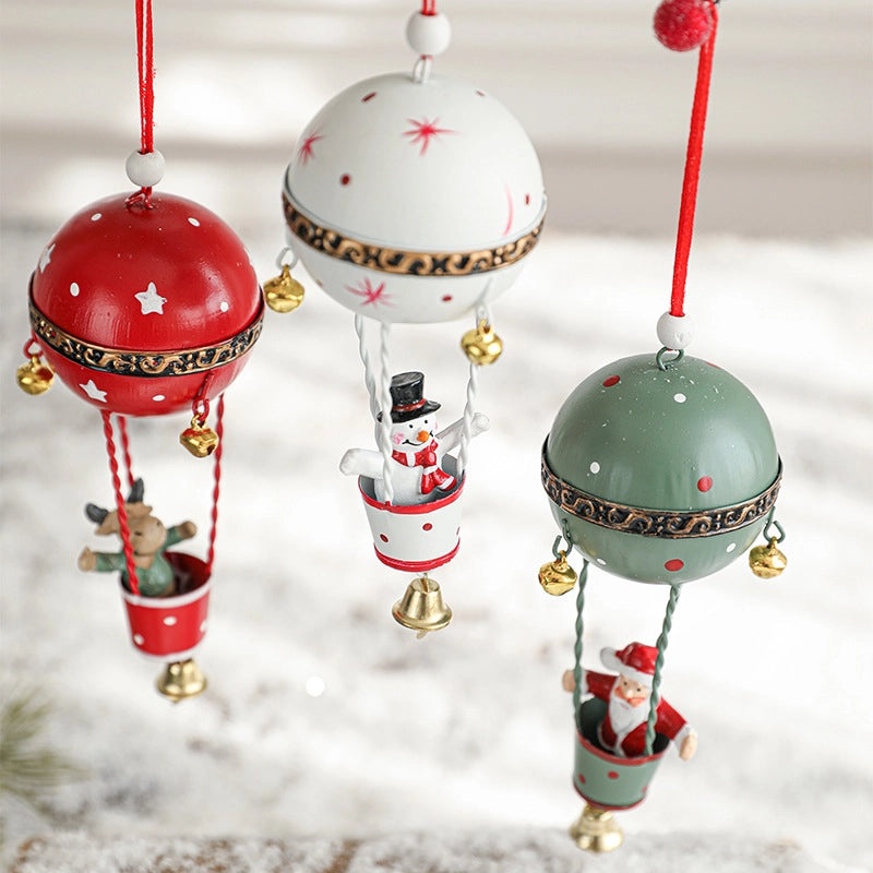 Christmas Minimalist Santa Snowman Elk Iron Hanging Ornaments for Holiday Parties Daily Decorations|Holiday Decorations