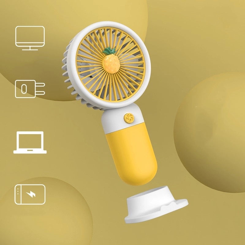 Mini Portable Solid Color Plastic Fan|Home & Garden Accessories