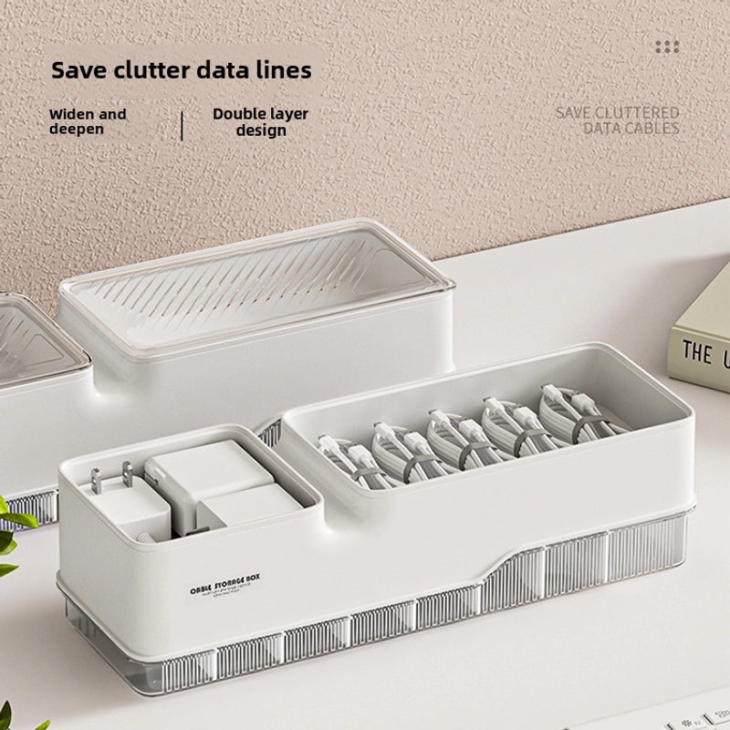 Charging Cable Organizer Box | Electronics Accessories Storage