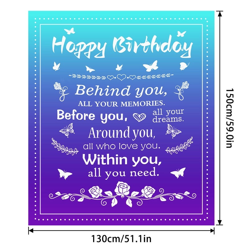 Cozy Polyester Letter Print Blanket for Couch and Sofa Decor | Home Textiles & Throws