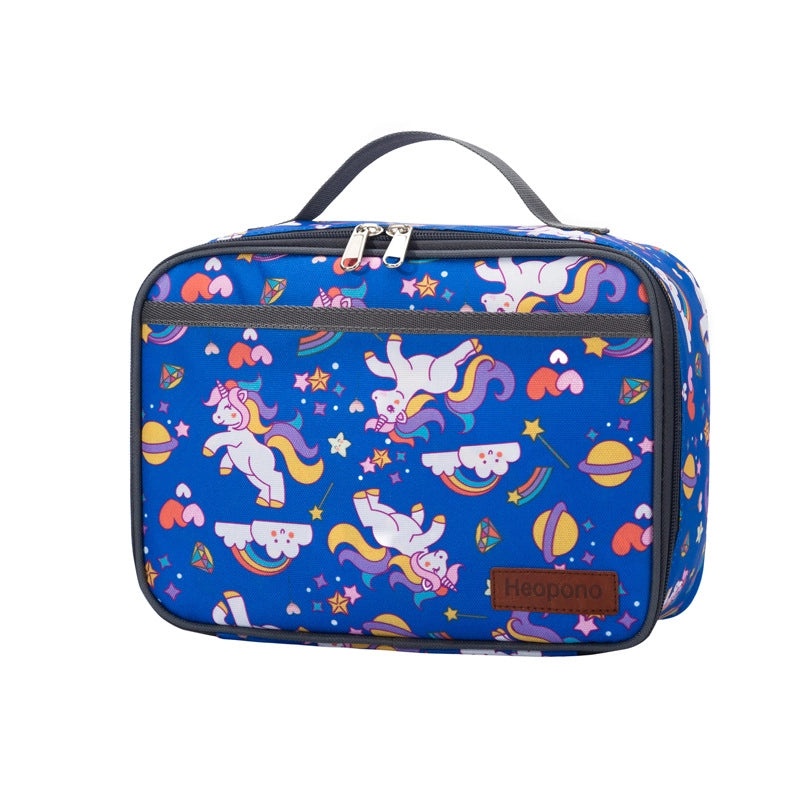 Leopard Print Insulated Lunch Bag Portable Cooler Bag for Students|Lunch Bags