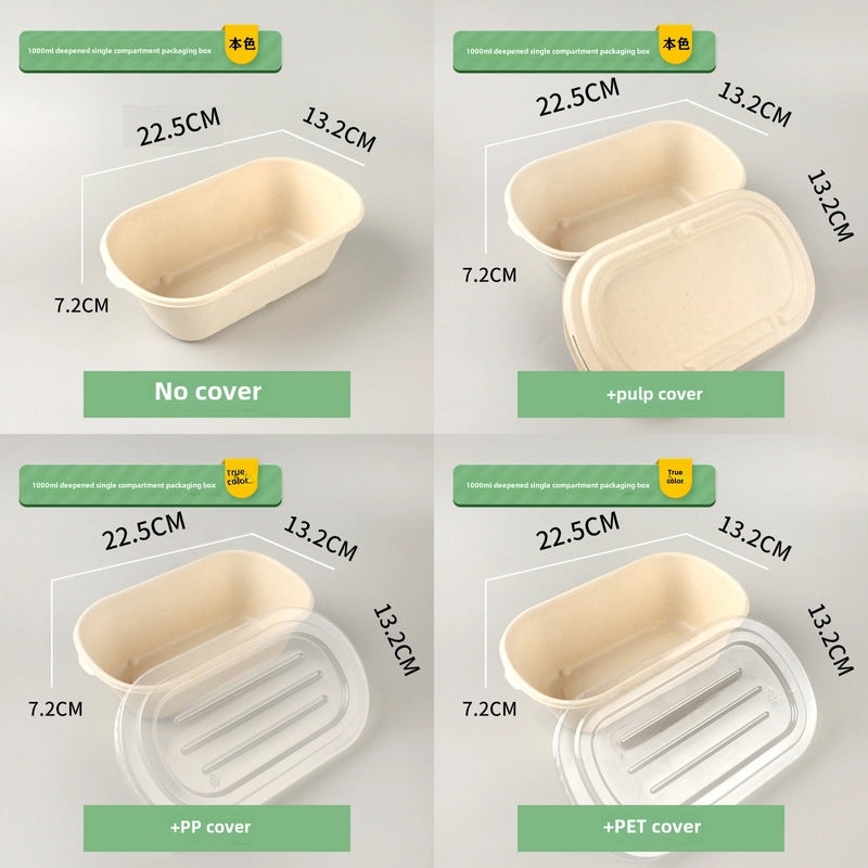 Eco-friendly Disposable Pulp Lunch Box for Takeout | Food Containers & Packaging