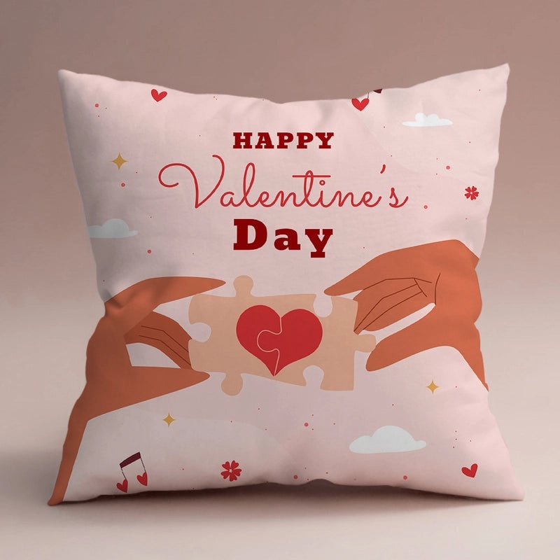 Valentine's Day Minimalist Letter Polyester Pillow Covers for Couch and Sofa Decor|Home Decor Pillows