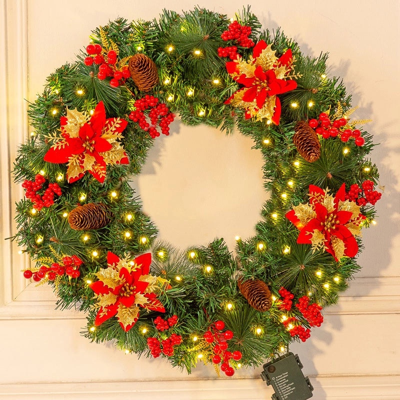 Christmas Rattan Garland 40CM 50CM 60CM Festive Holiday Decoration for Home|Christmas Decorations