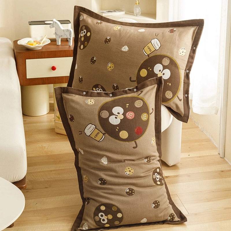 Adorable Animal Print Letter Lattice Cotton Pillow Covers for Couch & Sofa Decor | Home Decor Cushions