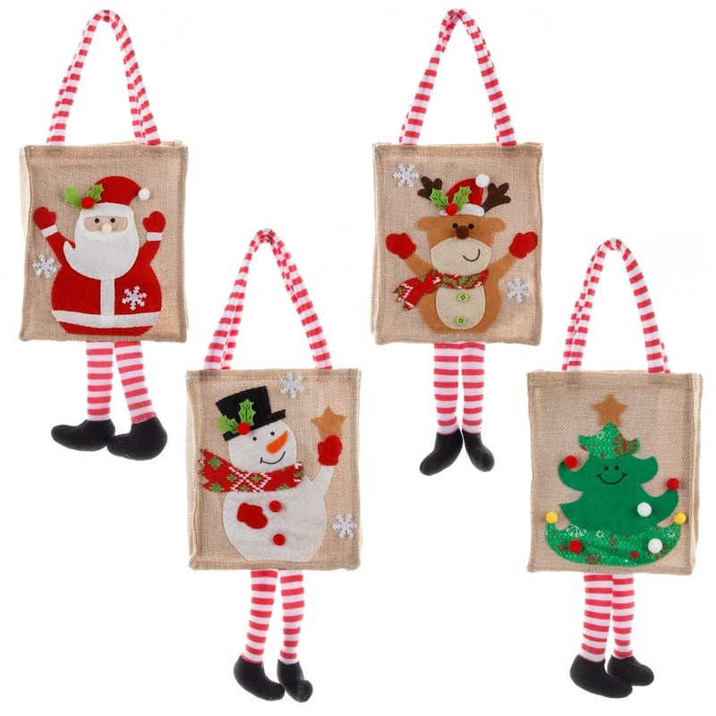 Christmas Cartoon Christmas Tree Santa Claus Snowman Gift Bags Festival Wrapping Supplies|Holiday Gift Wrapping Supplies