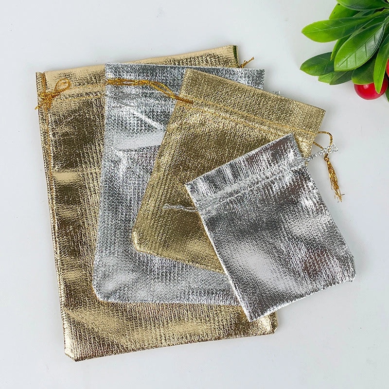 Gold and Silver Jewelry Cloth Bag Factory Direct Supply | Jewelry Storage & Packaging