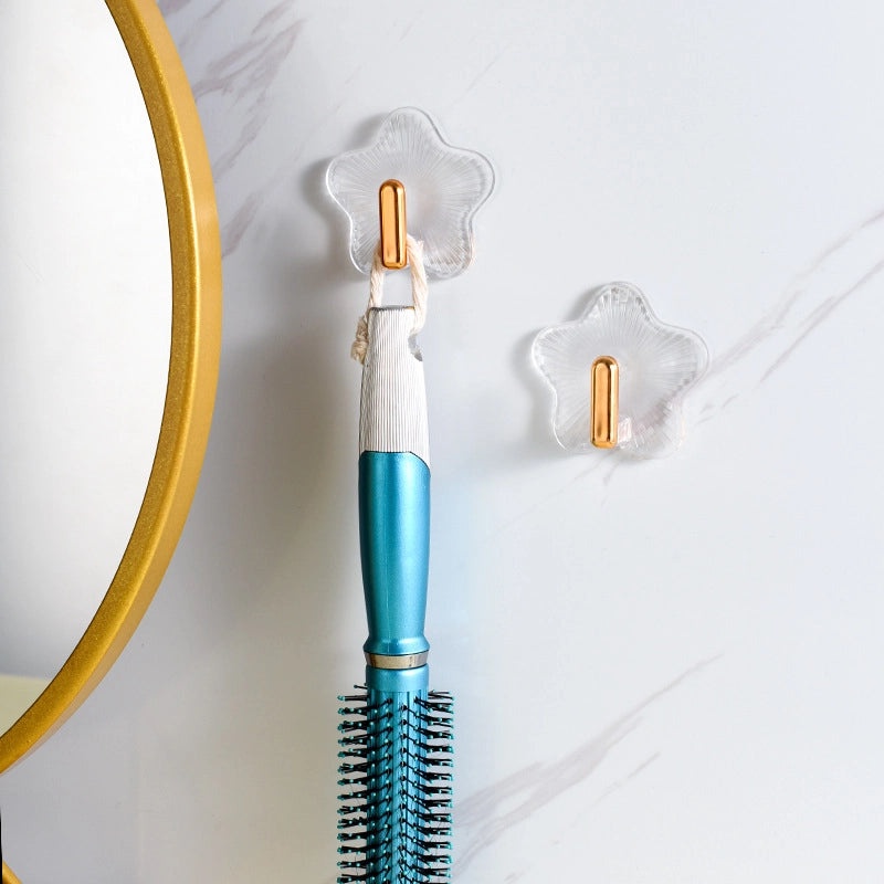 Simple Star-Shaped Plastic Wall Hooks|Home Organization & Storage Accessories