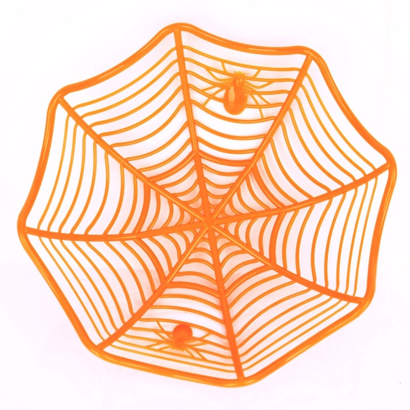Halloween Spider Web Skull Candy Basket Cute Plastic Decorative Props|Home Decor