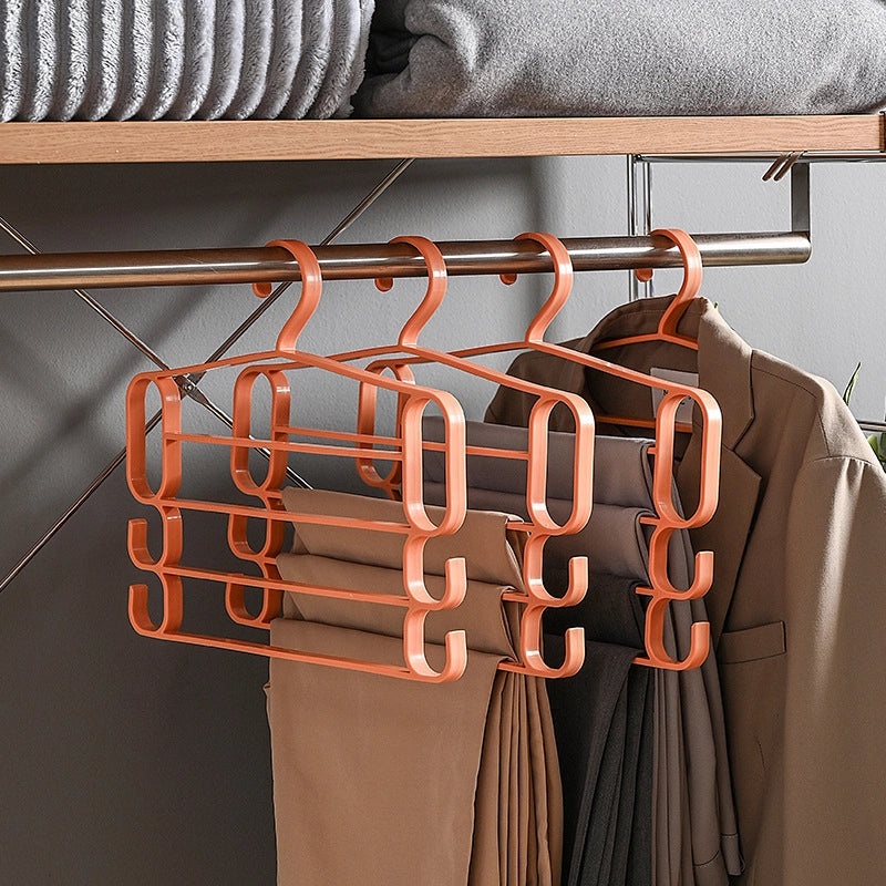Multifunctional Pants Hanger with Clips for Household Storage | Home Organization