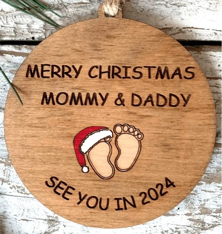 Christmas Modern Pastoral Style Wooden PVC Ornament|Home Decor & Seasonal Decorations