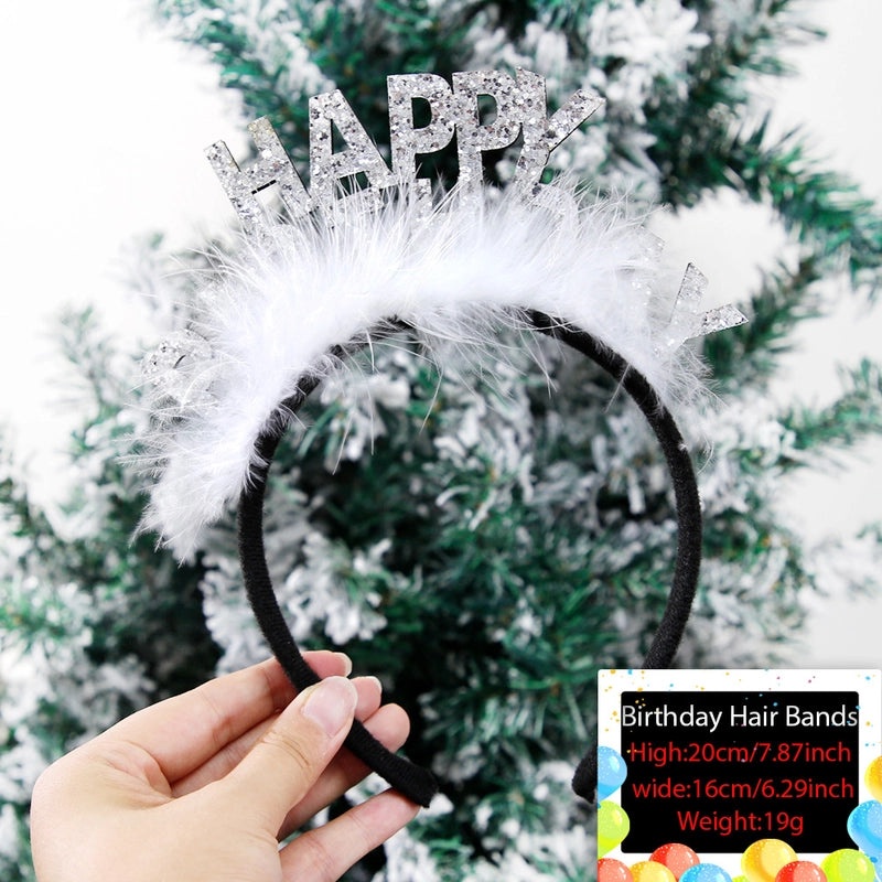 Birthday Party Hairband with Cute Classic Letter Design | Party Accessories