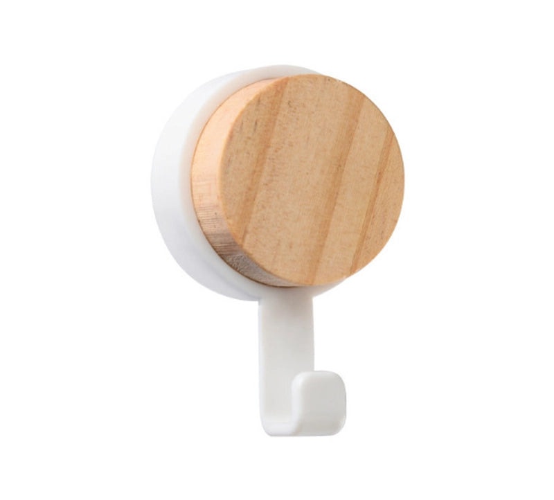 Light Uncle Japanese Style Solid Wood Wall Hook No Punch Creative Clothes Bag Hanger|Home Decor & Storage