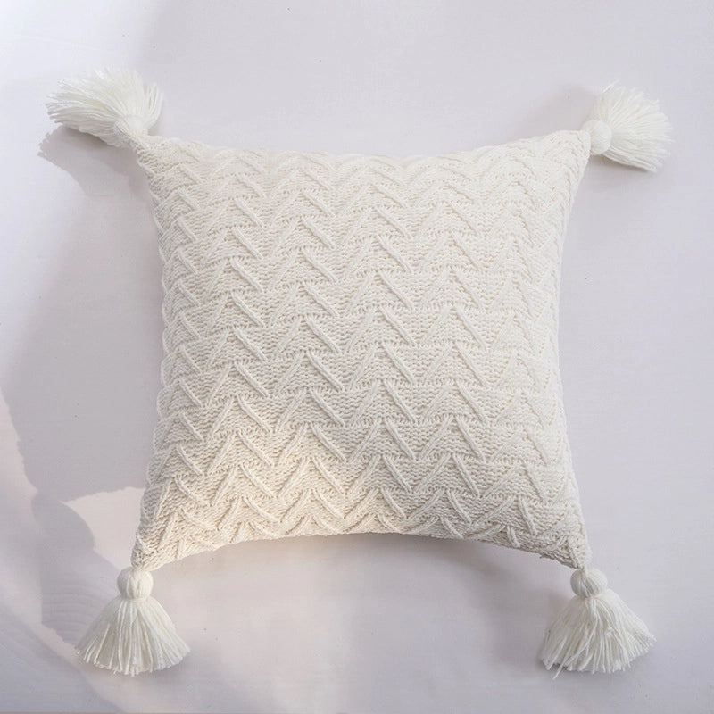 Simple Solid Color Polyester Pillow Covers|Home Decor & Bedding Accessories