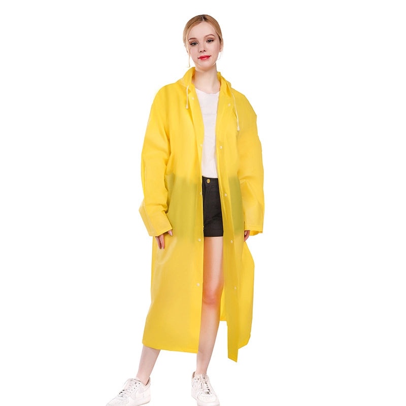 Thickened Disposable Adult Rain Poncho Lightweight EVA Outdoor Travel Raincoat with Logo Printing|Rain Gear & Ponchos