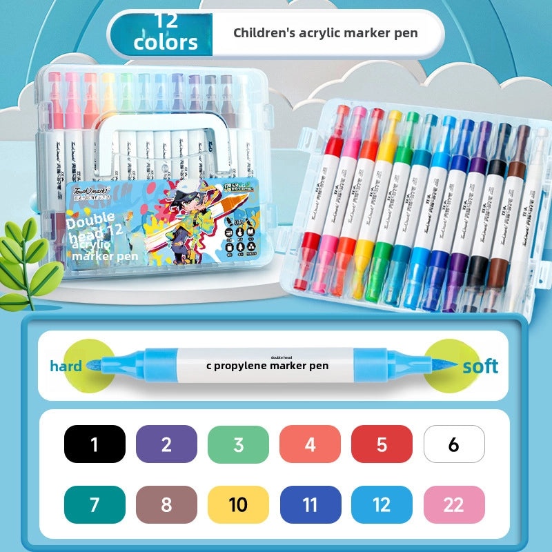 48 Colors Double Tip Alcohol Markers Set for Art Students | Art Supplies
