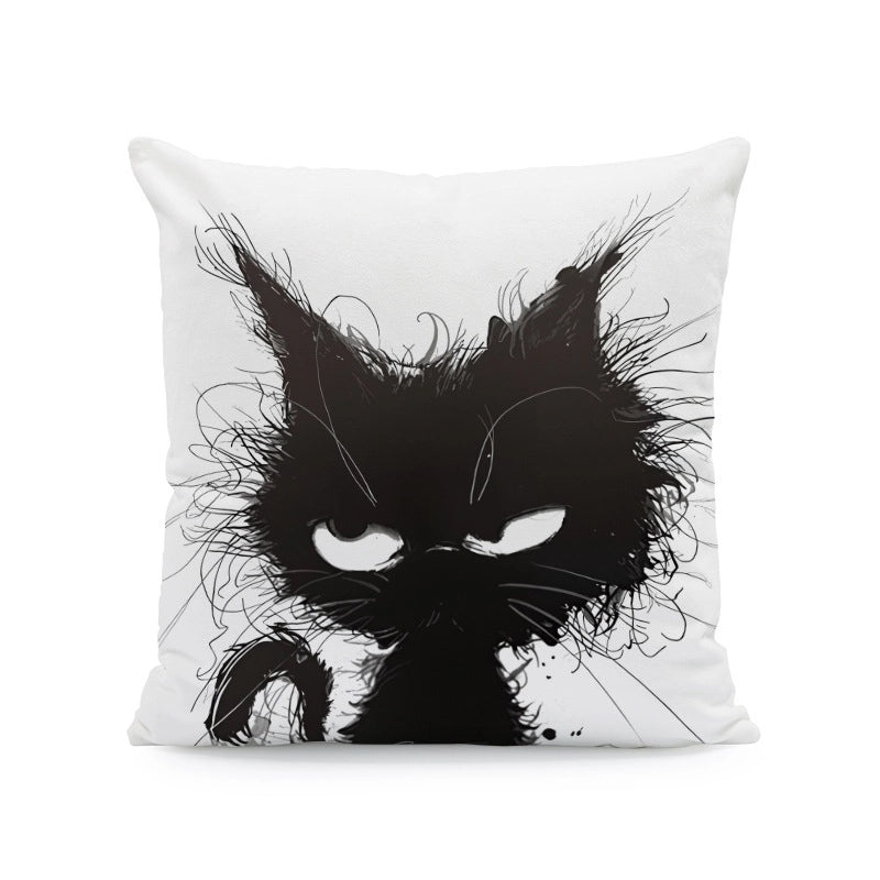 Adorable Cat Plush Pillow Covers for Couch and Sofa Decor|Home Decor Accessories