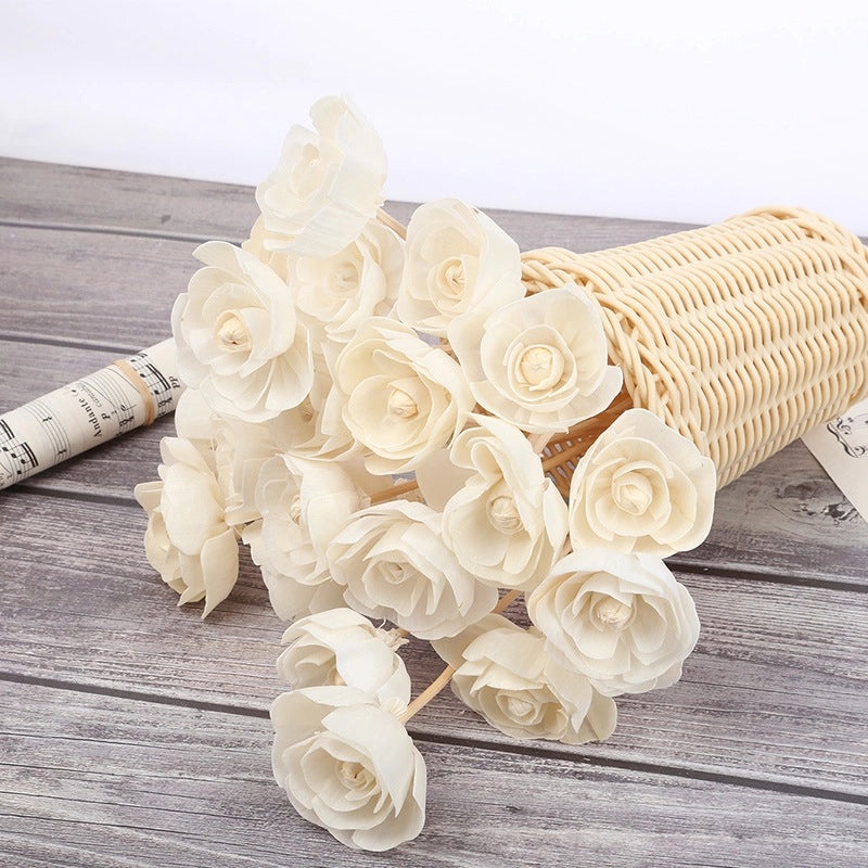 5cm Rattan Aromatherapy Rose Flowers with Holes | Home Decoration Fragrant Flowers | Home Decor & Aromatherapy