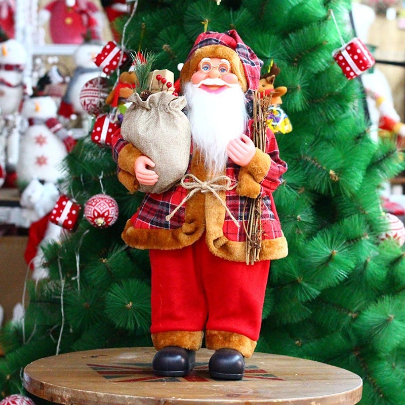 21 Inch 24 Inch Santa Claus Doll Christmas Decorations Standing Old Man Ornaments|Christmas Decorations