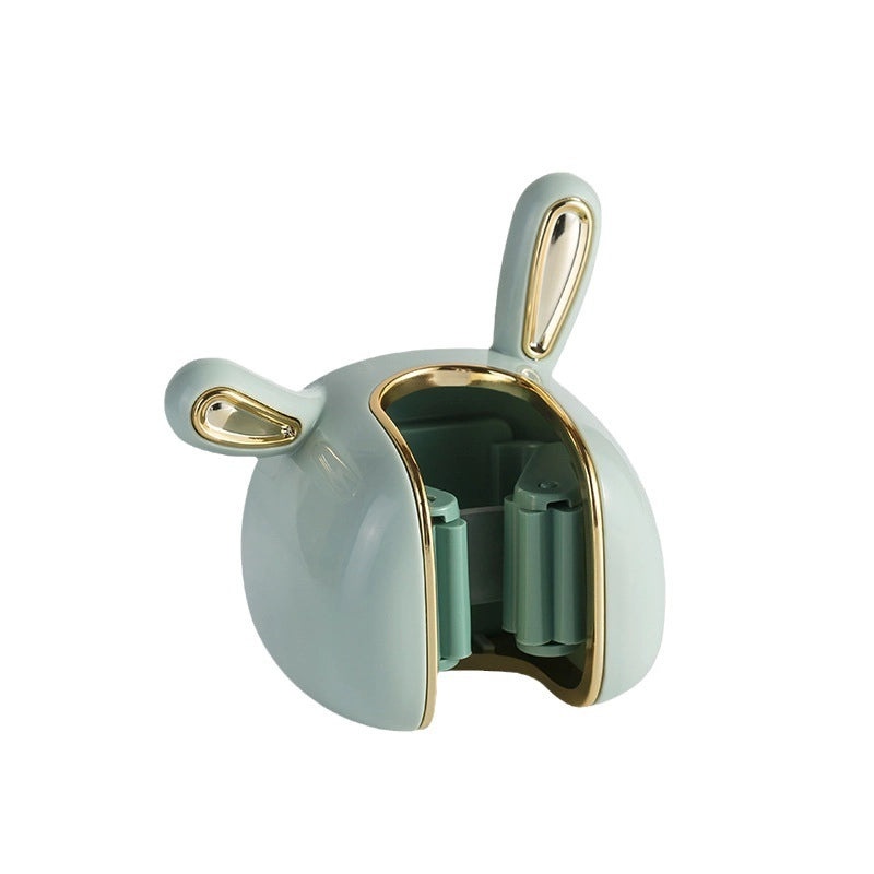 Light Luxury White Rabbit Mop Rack Wall-mounted Storage Hook Punch-free Strong Adhesive Broom Holder|Home Organization