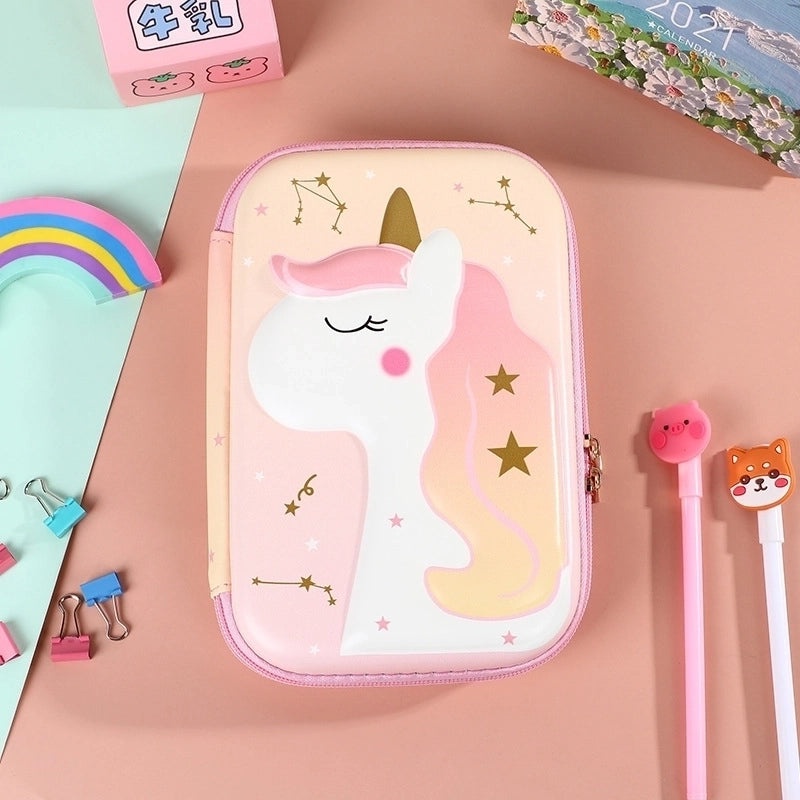 Cute EVA PU Cartoon Pencil Case for School Supplies | School Stationery