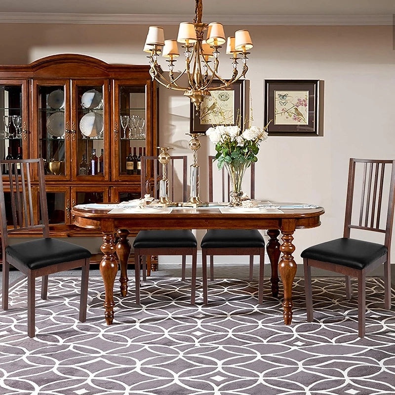 Simple Solid Color PU Leather Chair Slipcover|Home Decor & Furniture Accessories