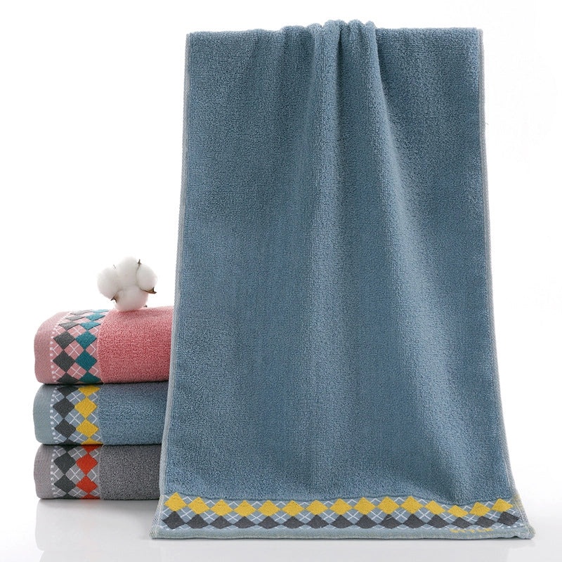 Absorbent Cotton Towel with Embroidered Logo for Household and Promotional Gifts|Home & Living - Towels & Linens
