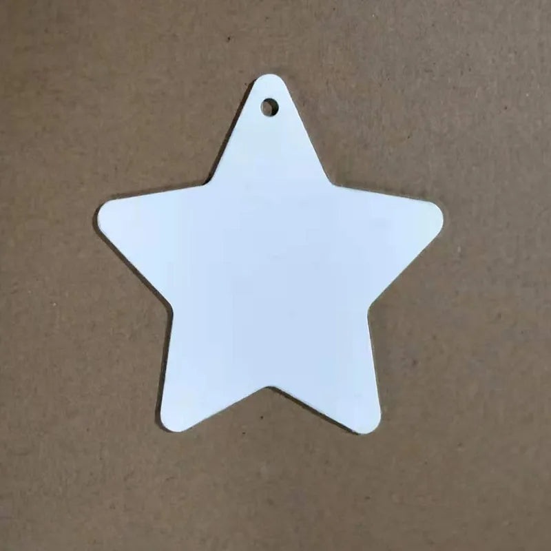 0.8mm Double-Sided Sublimation Christmas Pendant Blank for DIY Thermal Transfer | Jewelry & Accessories