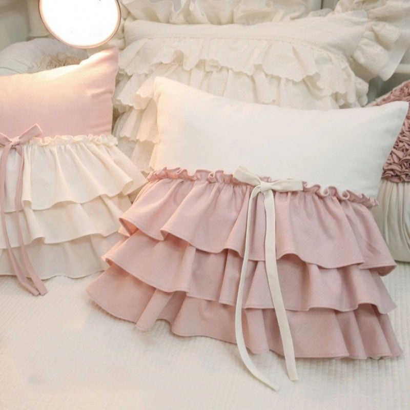 Casual Elegant Cute Bow Knot PP Cotton Throw Pillow for Couch and Sofa Decor | Home Decor Pillows